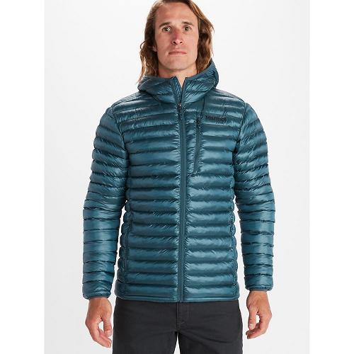 Marmot Down Jacket Blue Grey NZ - Avant Featherless Jackets Mens NZ362418